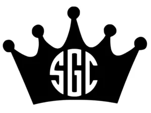 Crown Monogram Decal