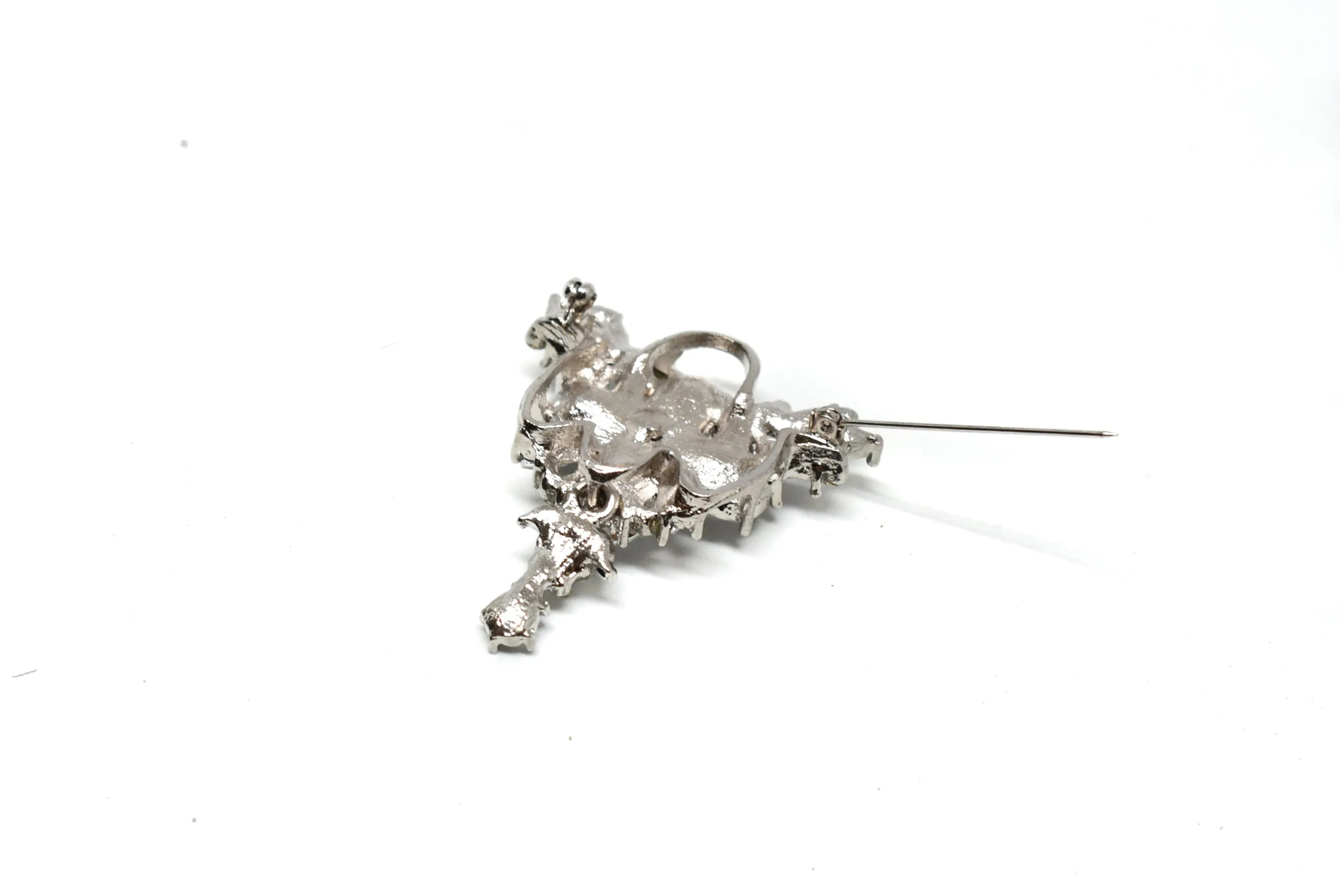 Crystal Rhinestone Unique-Shaped Brooch