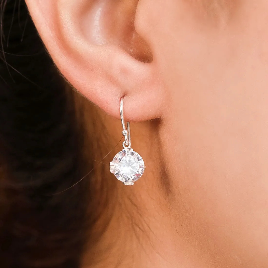 Deluxe Snowy 925 Silver Earrings