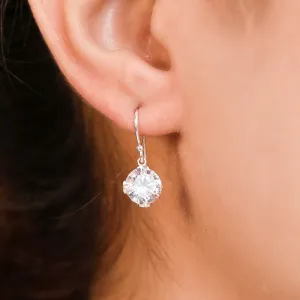 Deluxe Snowy 925 Silver Earrings
