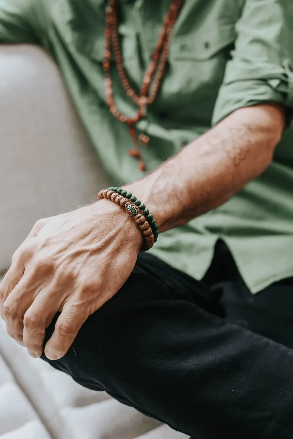 Divine Rebirth Lotus Seed Mala & Bracelet Set