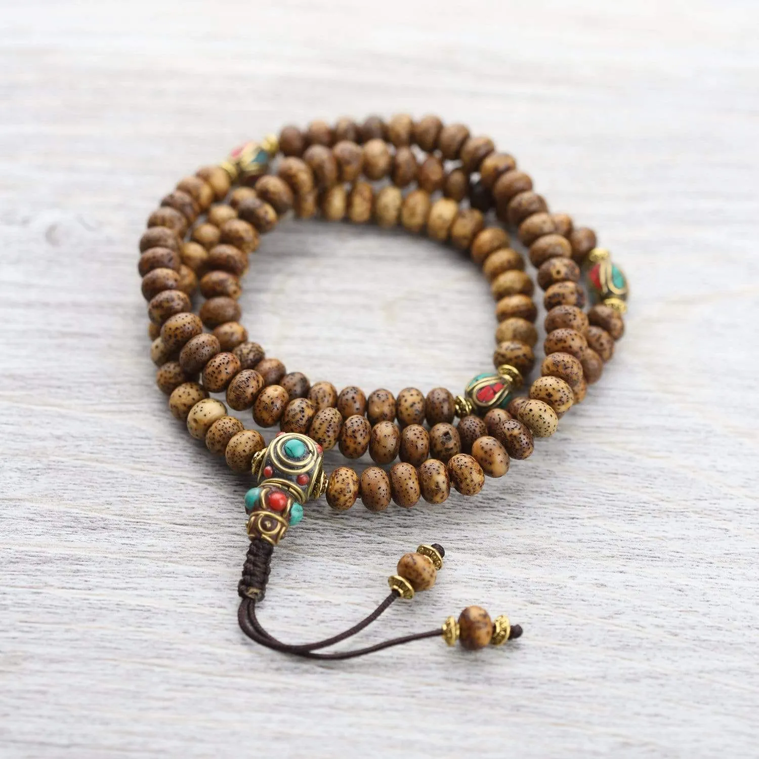 Divine Rebirth Lotus Seed Mala & Bracelet Set