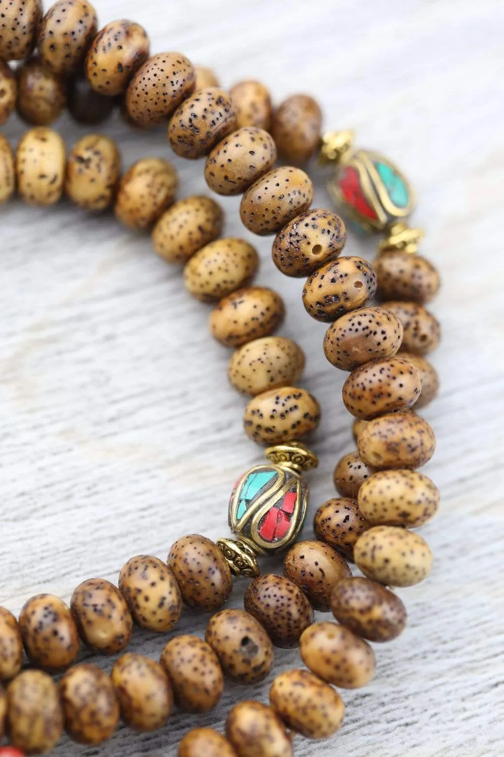 Divine Rebirth Lotus Seed Mala & Bracelet Set
