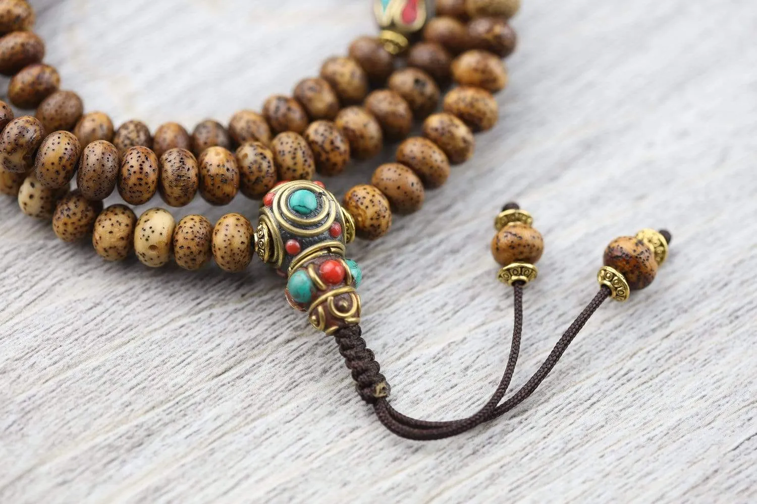 Divine Rebirth Lotus Seed Mala & Bracelet Set