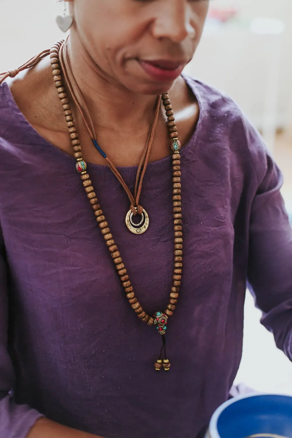 Divine Rebirth Lotus Seed Mala & Bracelet Set