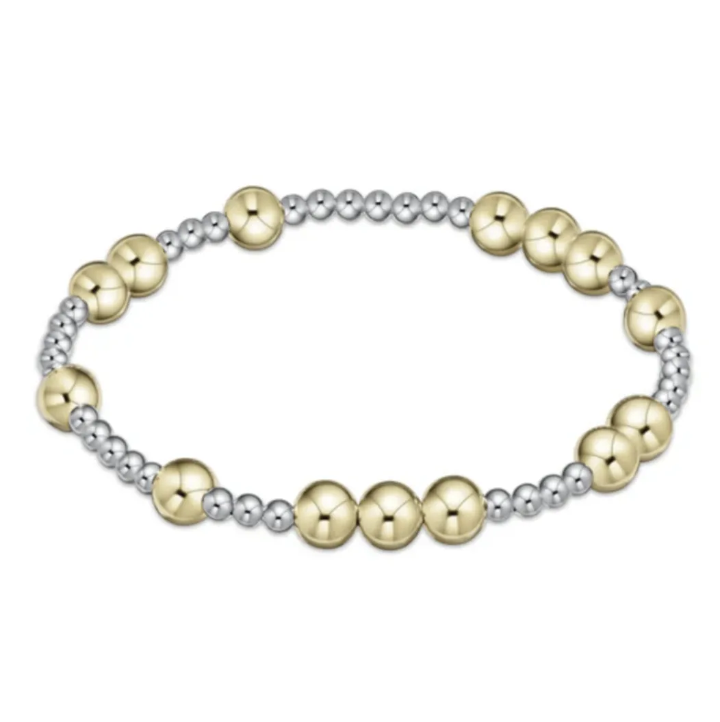 E Newton Hope Unwritten 6mm Bracelet - Mixed Metal
