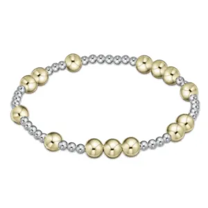 E Newton Hope Unwritten 6mm Bracelet - Mixed Metal