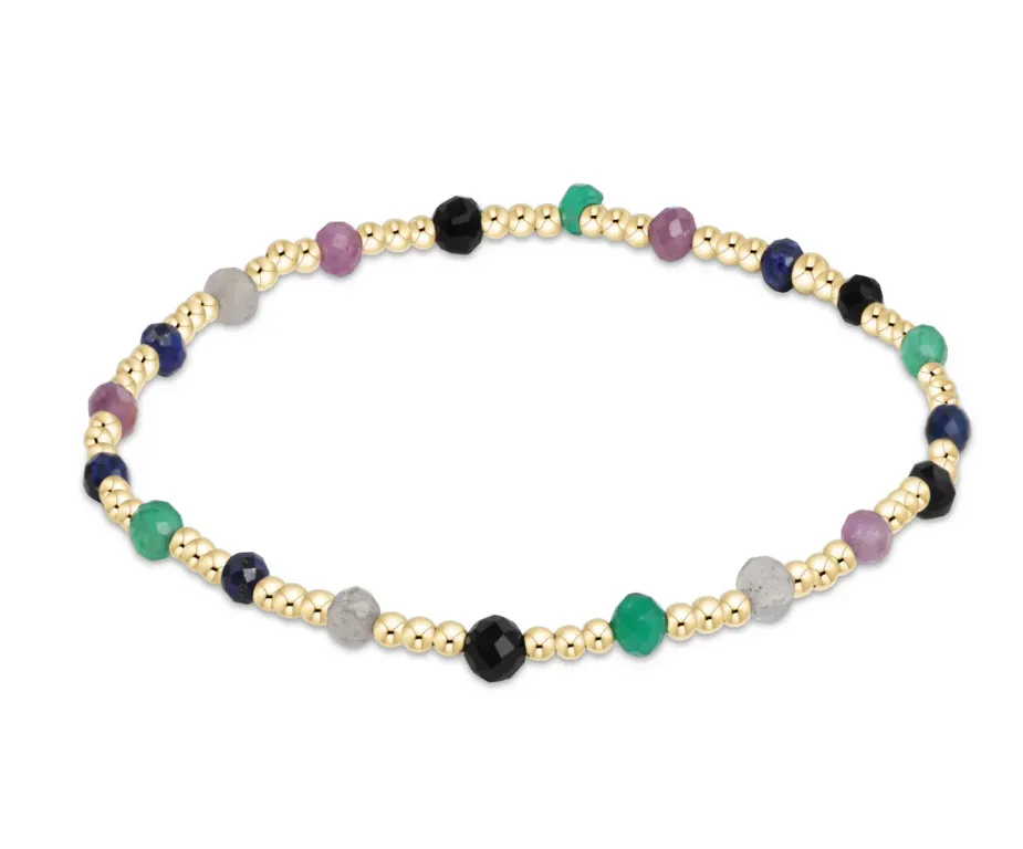 E Newton Sincerity Pattern Bead Bracelet - Gemstone