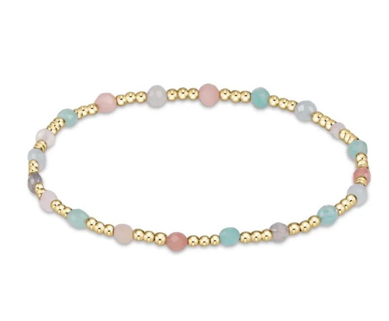 E Newton Sincerity Pattern Bead Bracelet - Gemstone