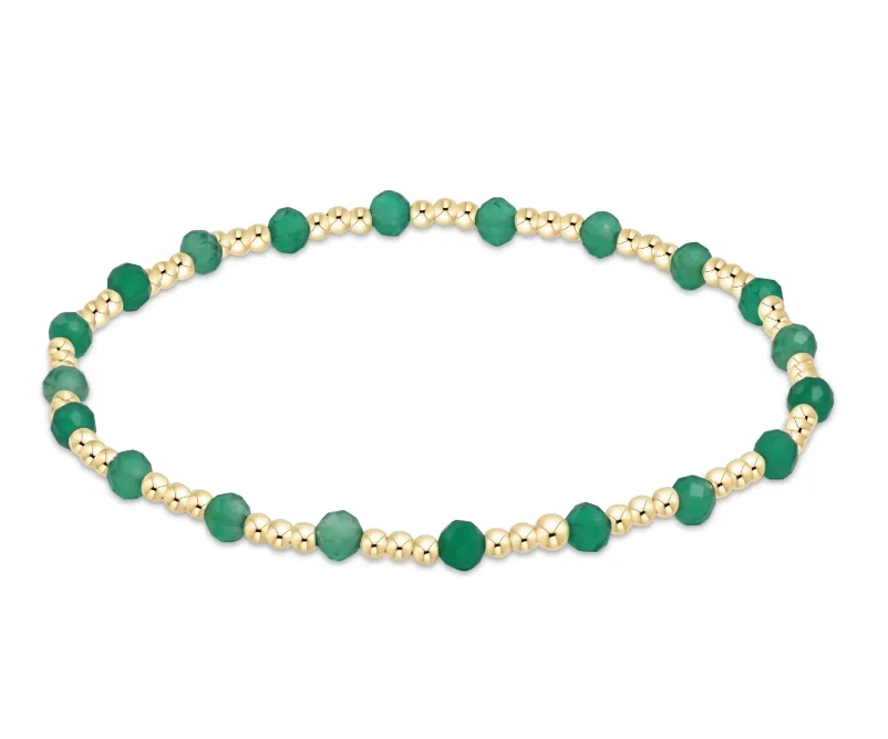 E Newton Sincerity Pattern Bead Bracelet - Gemstone
