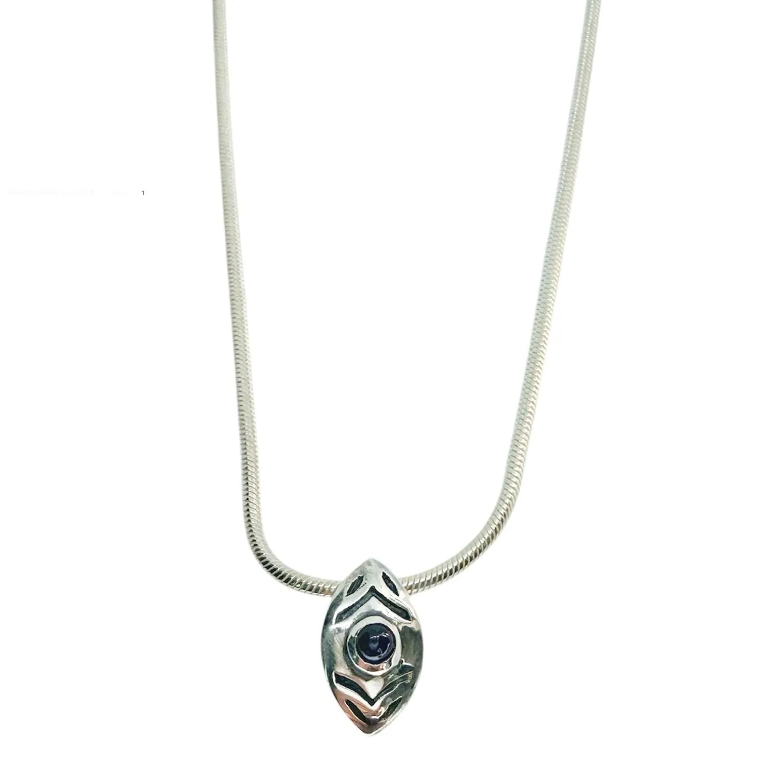 Eclipse Eye Sapphire Pendant