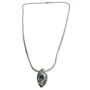 Eclipse Eye Sapphire Pendant