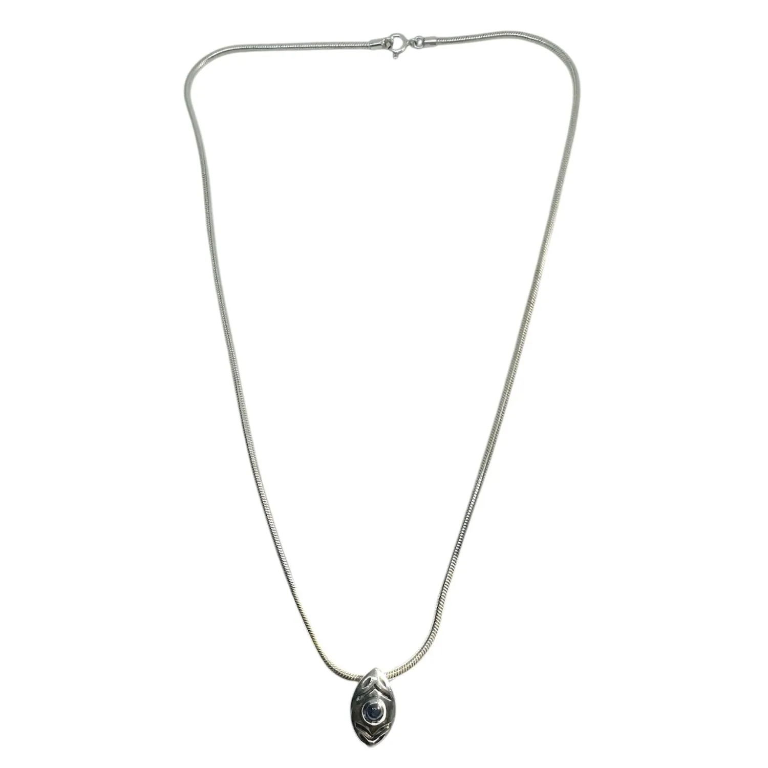 Eclipse Eye Sapphire Pendant