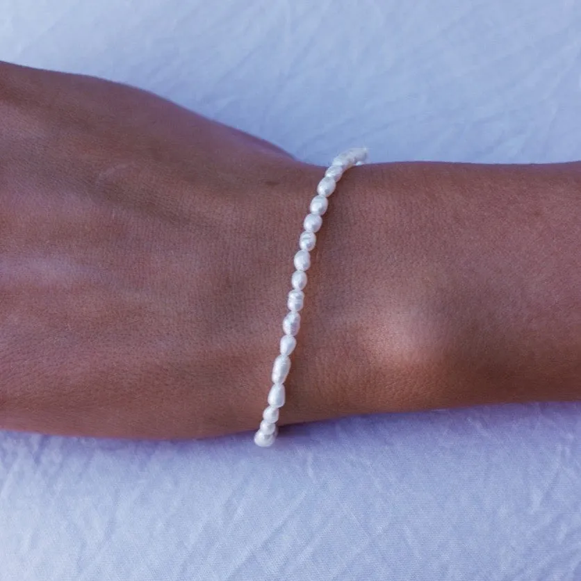 Eden Pearl Bracelet Silver