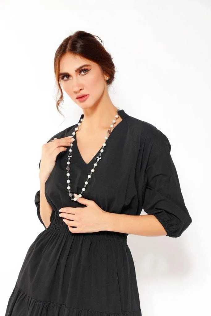 ELLICE FLOWER AND PEARL NECKLACE