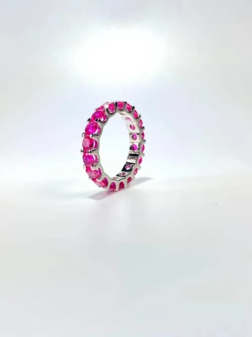 Eternity Ring Wedding Ring Band New Women's Fashion Luxury Fine Jewelry Round Cocktail Rings KESLEY