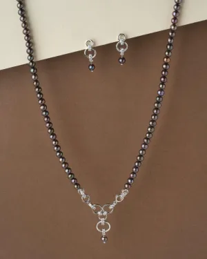 Exquisite Real Pearl Necklace Set