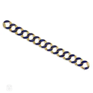 Gold and lapis bracelet, Cartier