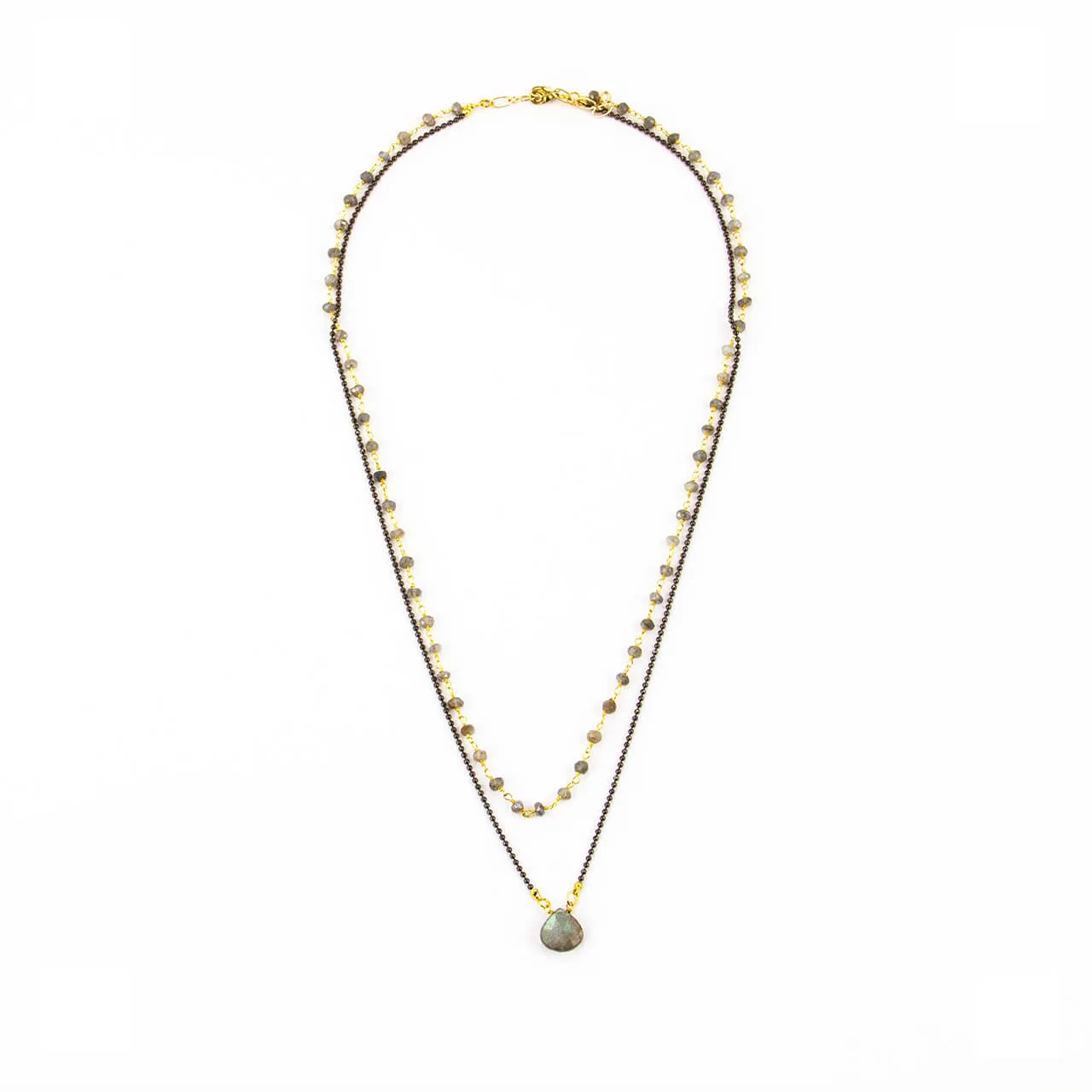 Grace Necklace: Ornate Rosary Gemstone Necklace