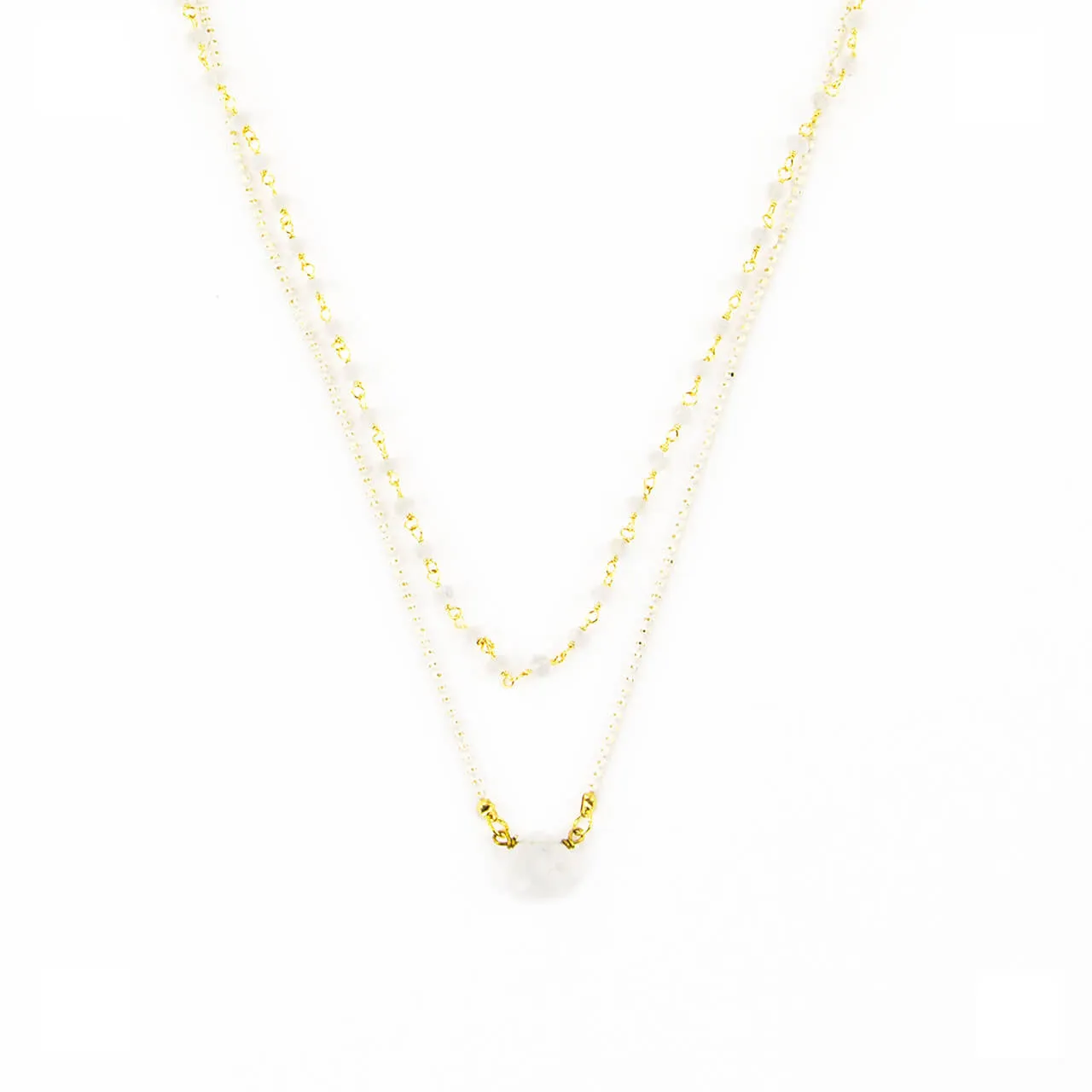 Grace Necklace: Ornate Rosary Gemstone Necklace