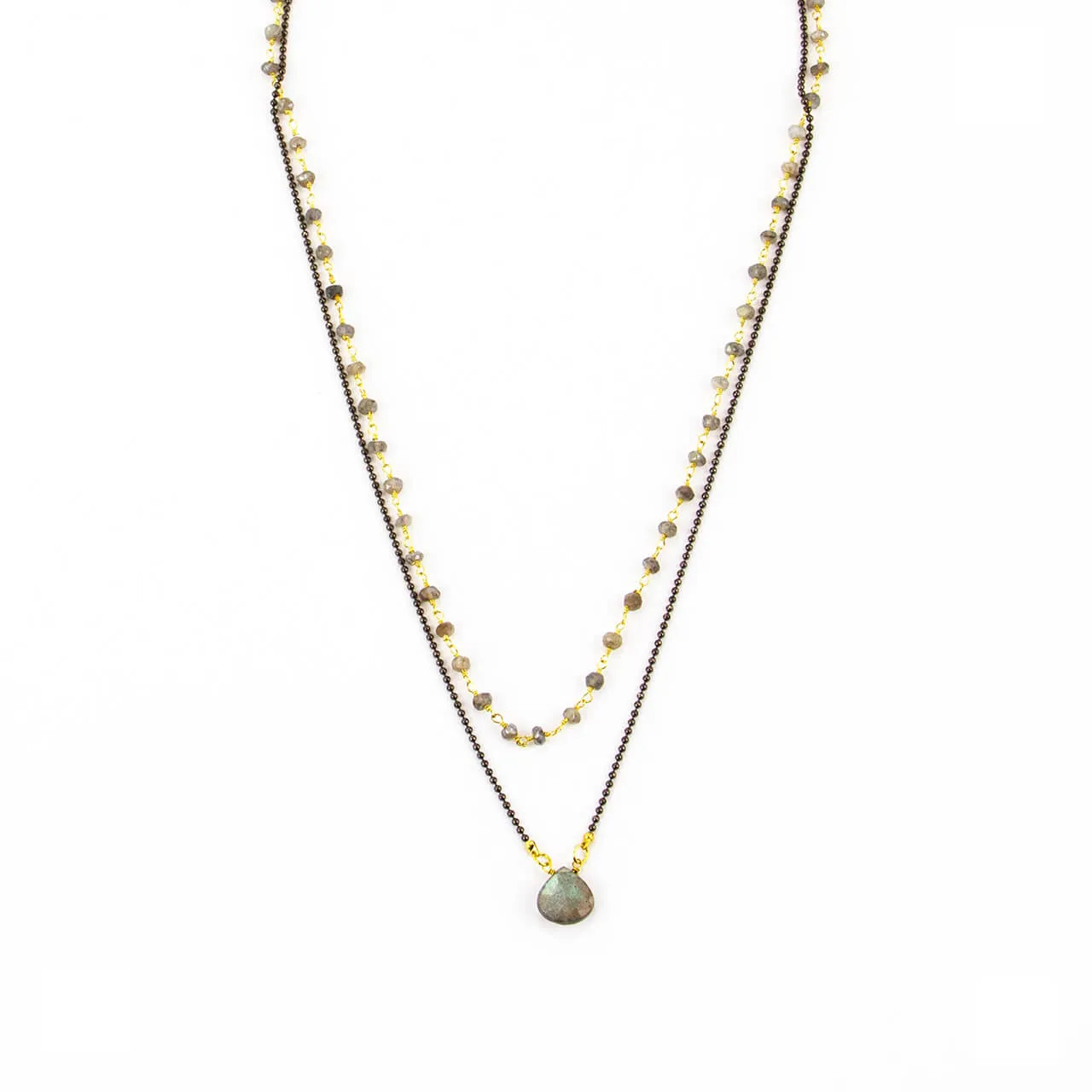 Grace Necklace: Ornate Rosary Gemstone Necklace