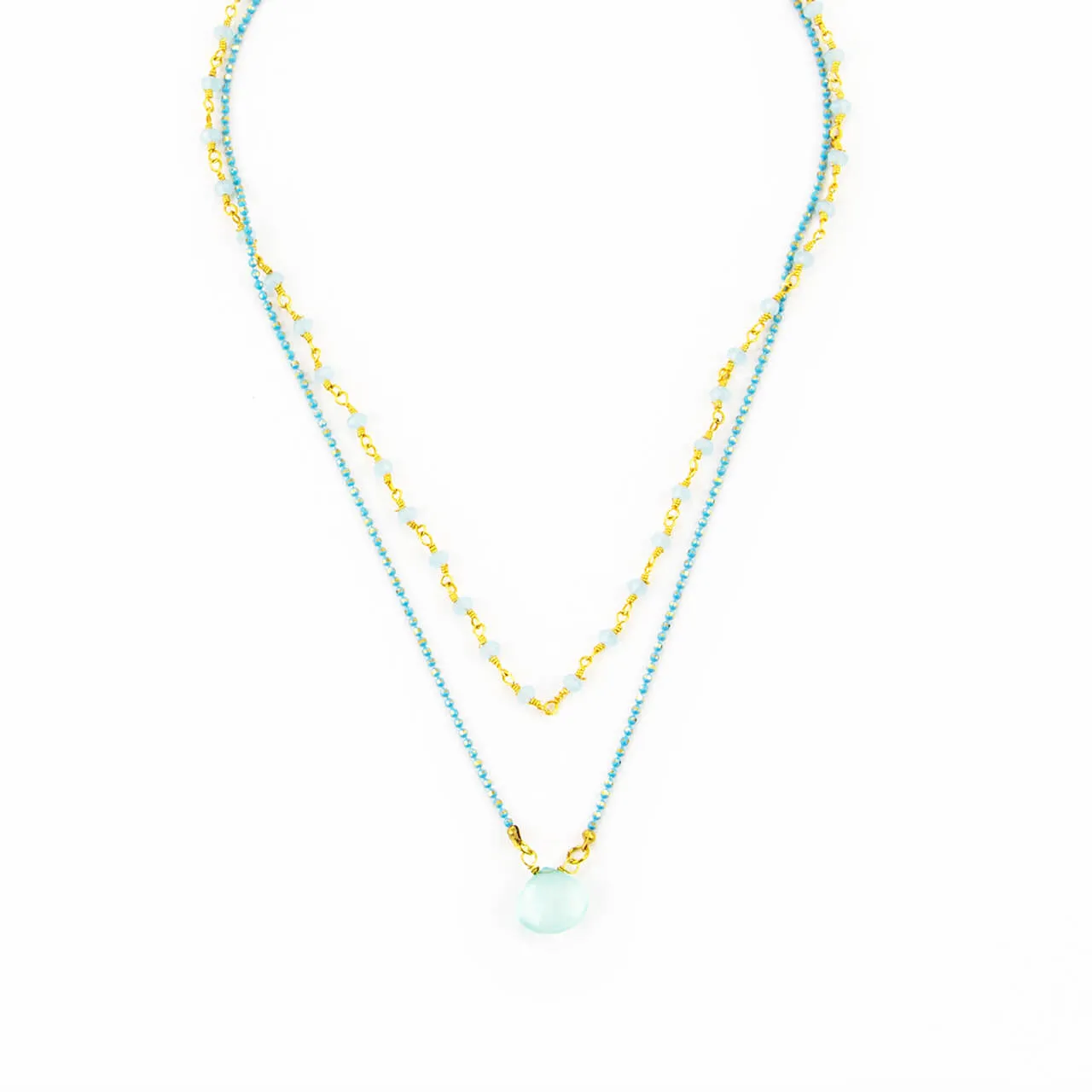 Grace Necklace: Ornate Rosary Gemstone Necklace