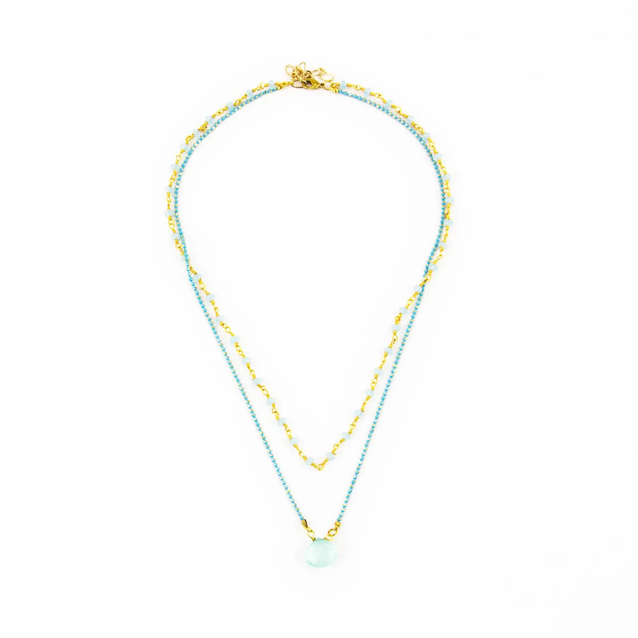 Grace Necklace: Ornate Rosary Gemstone Necklace