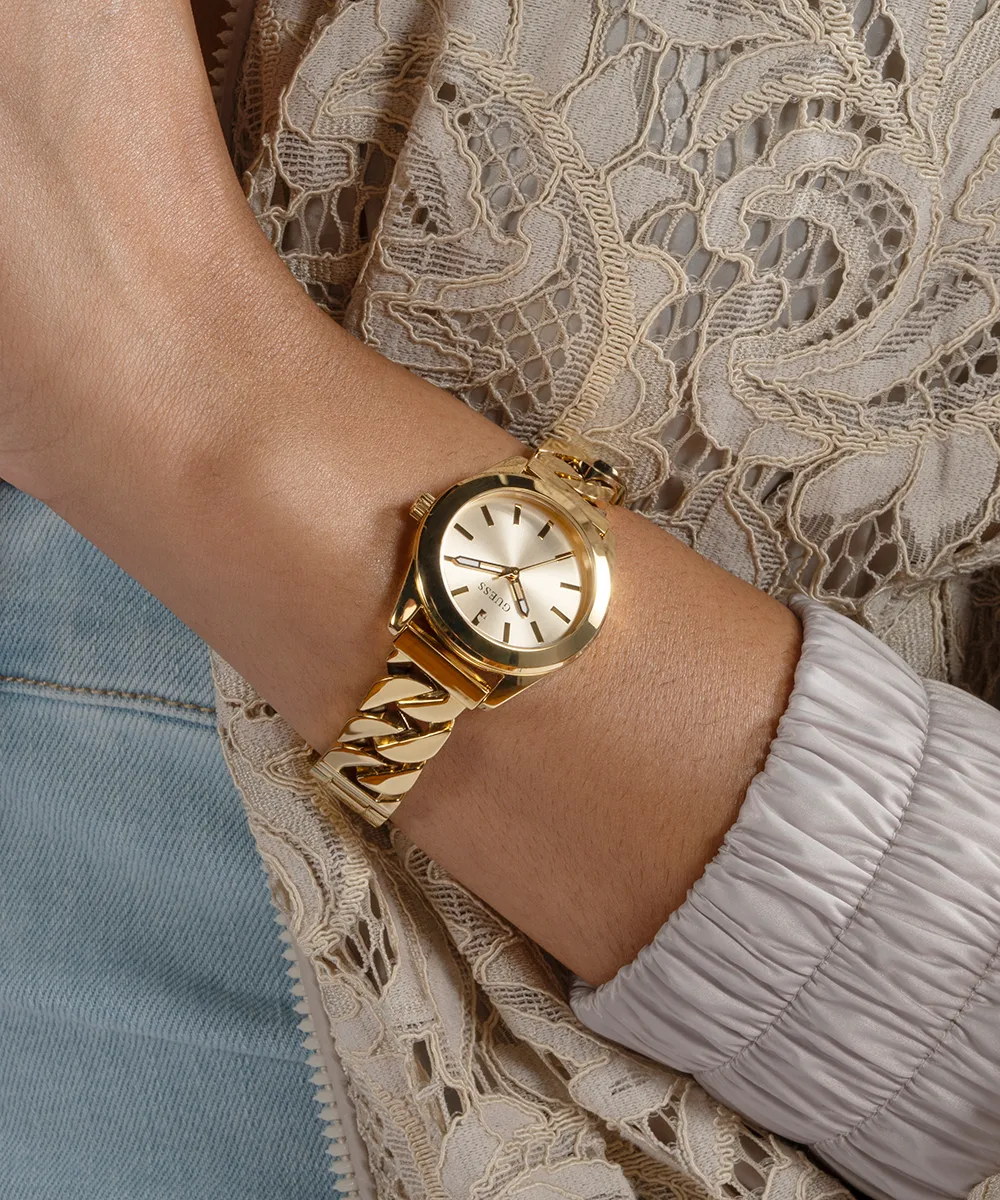 GUESS Ladies Gold Tone Analog Watch