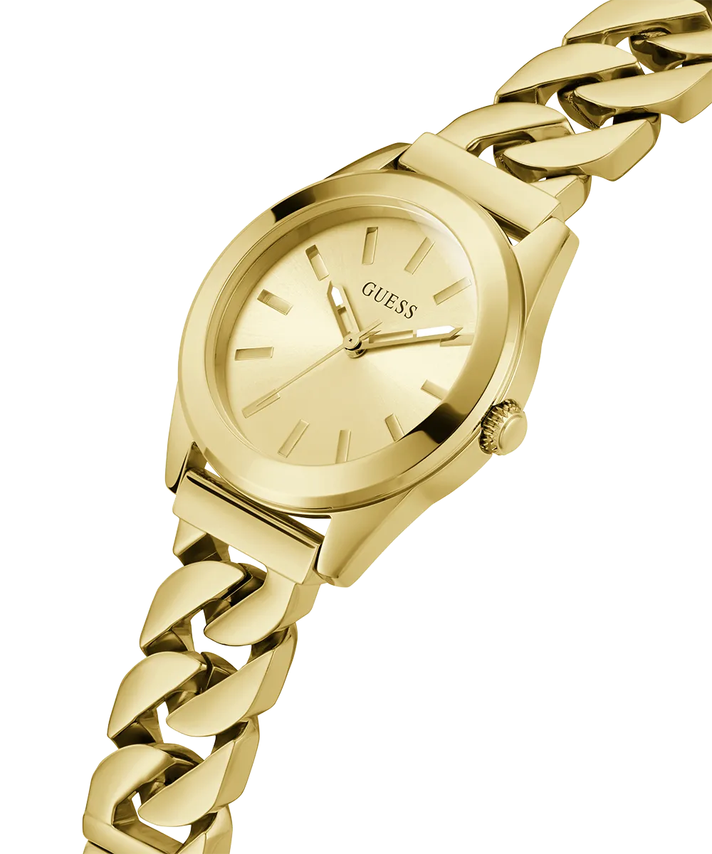 GUESS Ladies Gold Tone Analog Watch
