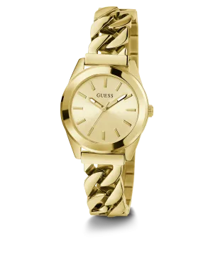 GUESS Ladies Gold Tone Analog Watch