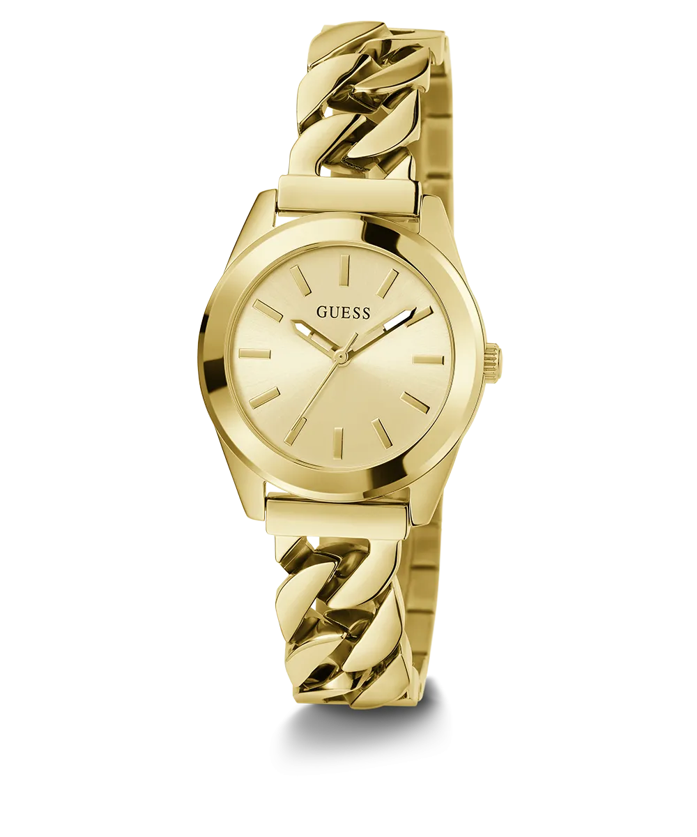GUESS Ladies Gold Tone Analog Watch