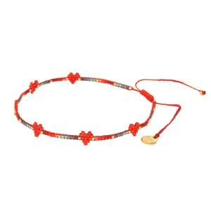 Heartsy Anklet - Red - BE-XS-10645