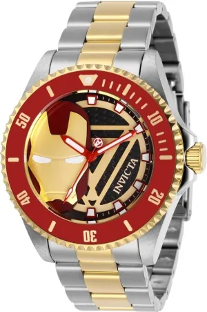 Invicta Marvel Ironman Black Dial Two-tone Men's Watch 29679