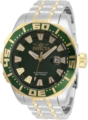 Invicta Pro Diver Automatic Green Dial Two-tone Men's Watch 30294