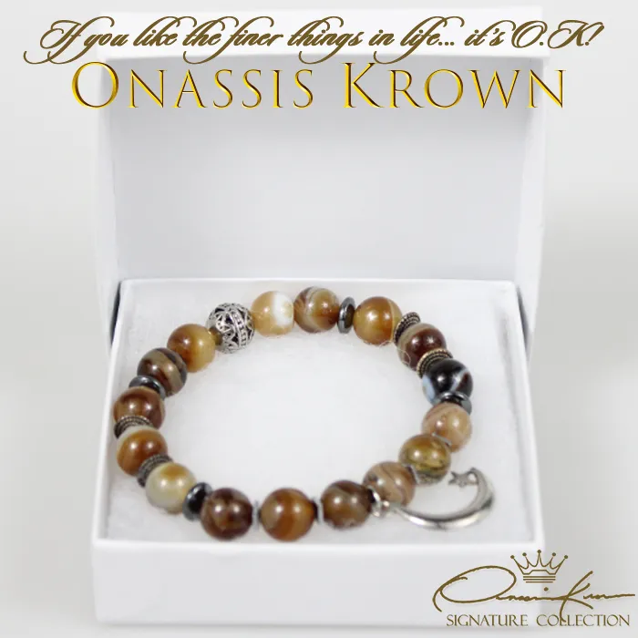 Islamic Crescent Moon-Star Bead Bracelet