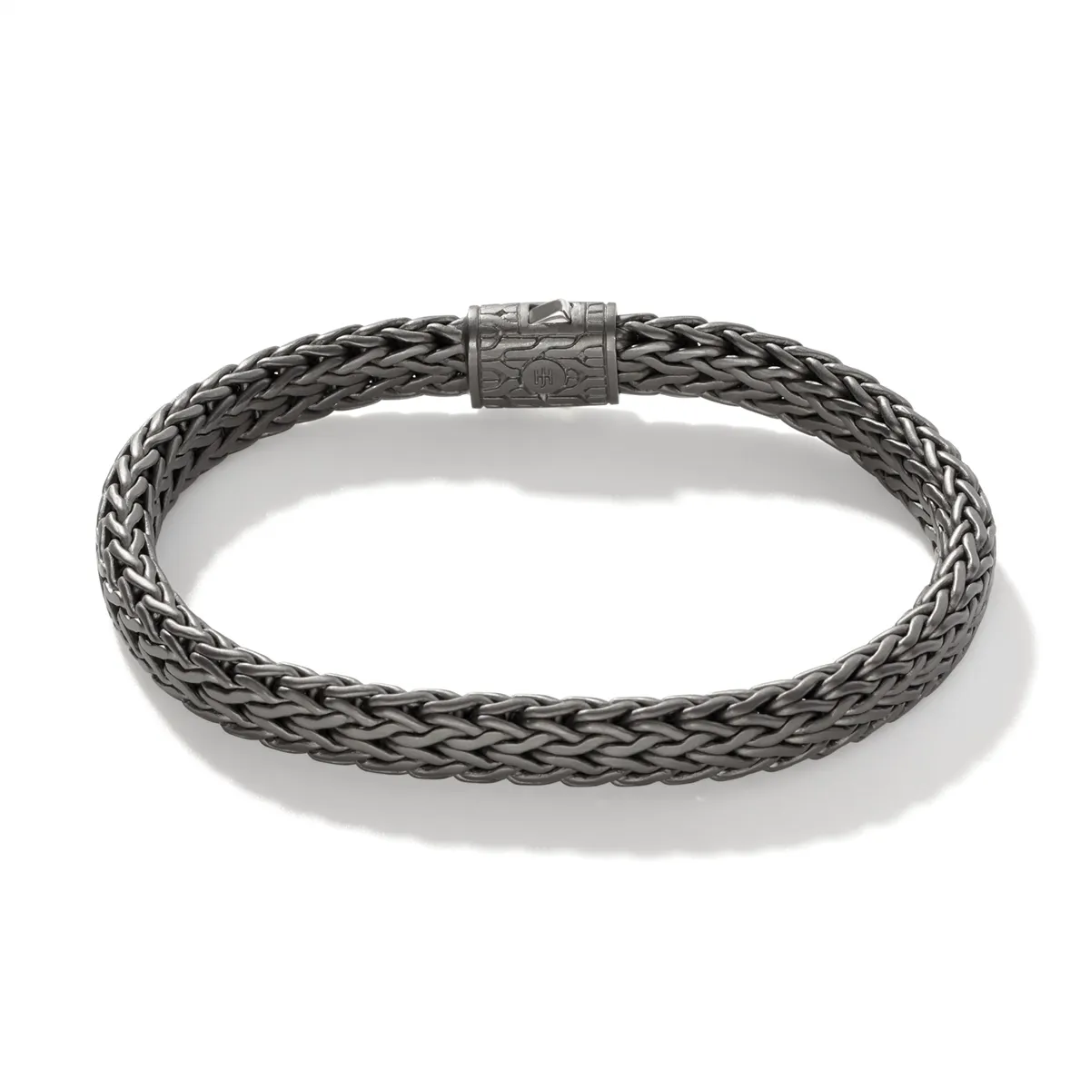 John Hardy Men's Classic Chain Blackened Silver Bracelet, Size Unisex X-Large