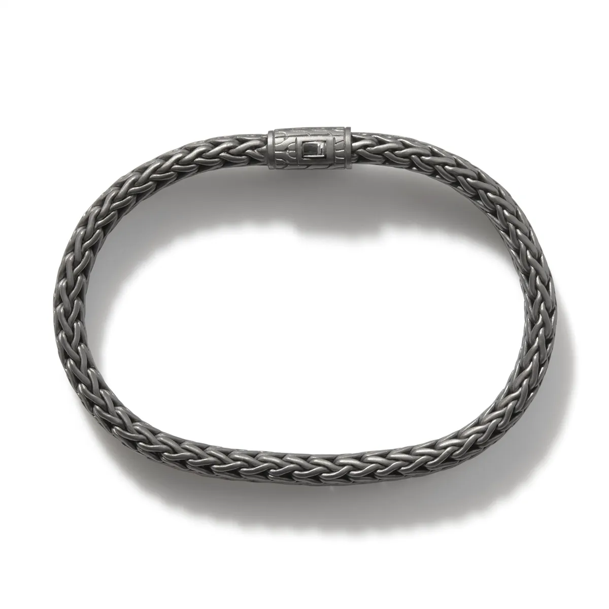 John Hardy Men's Classic Chain Blackened Silver Bracelet, Size Unisex X-Large