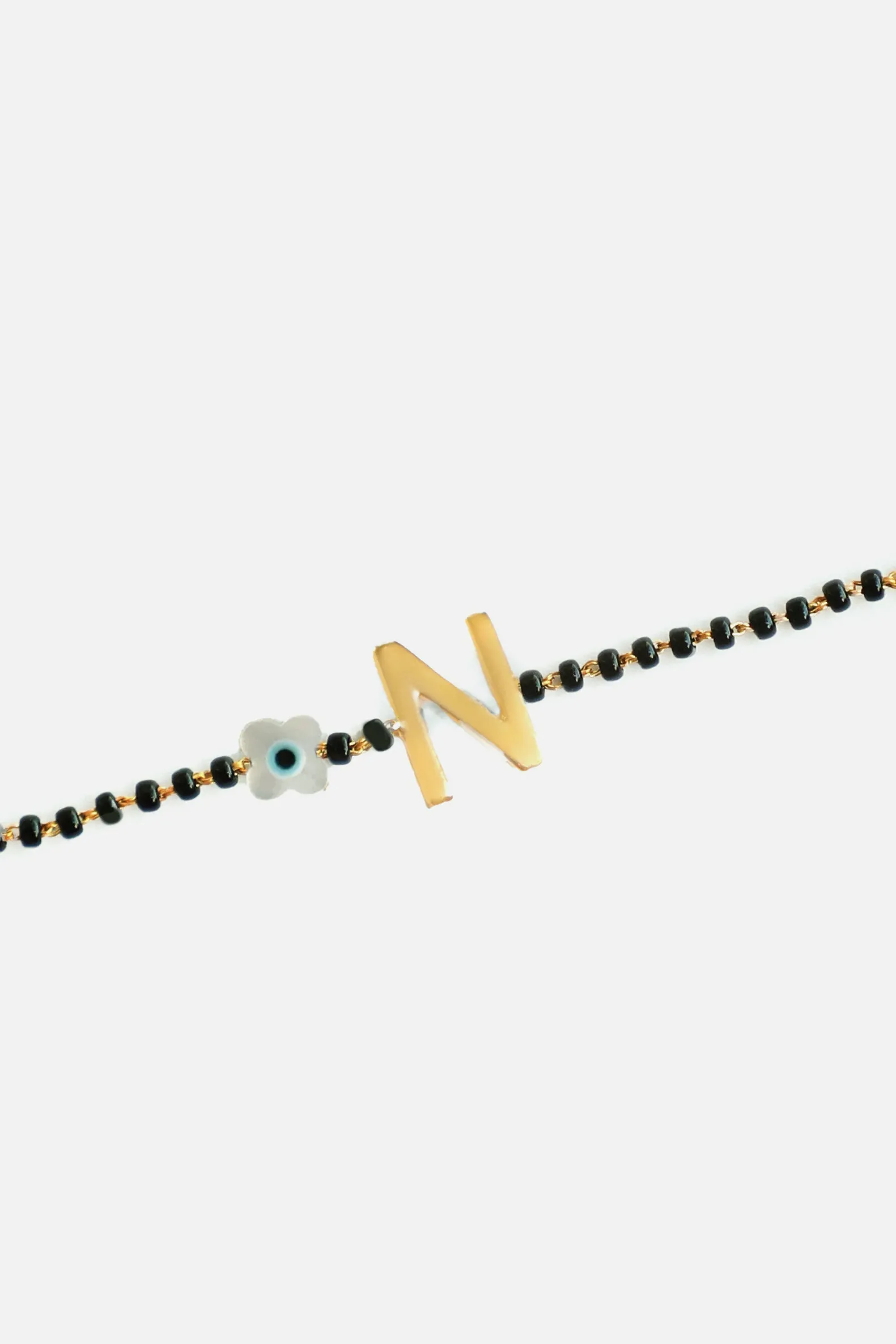 Kids Evil Eye Letter Bracelet