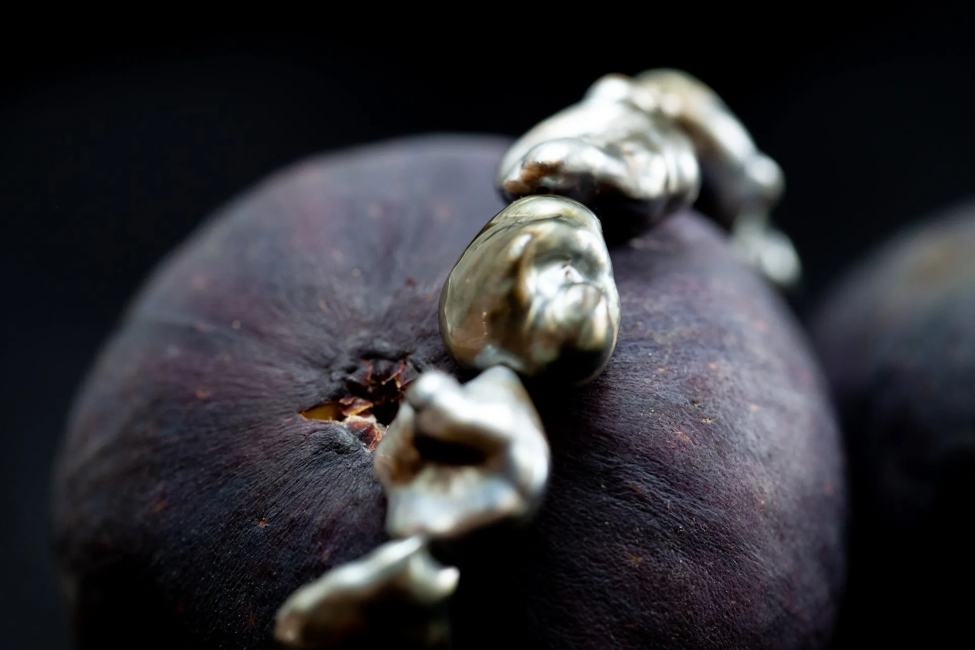 Large Tahitian Keshi Pearl Necklace