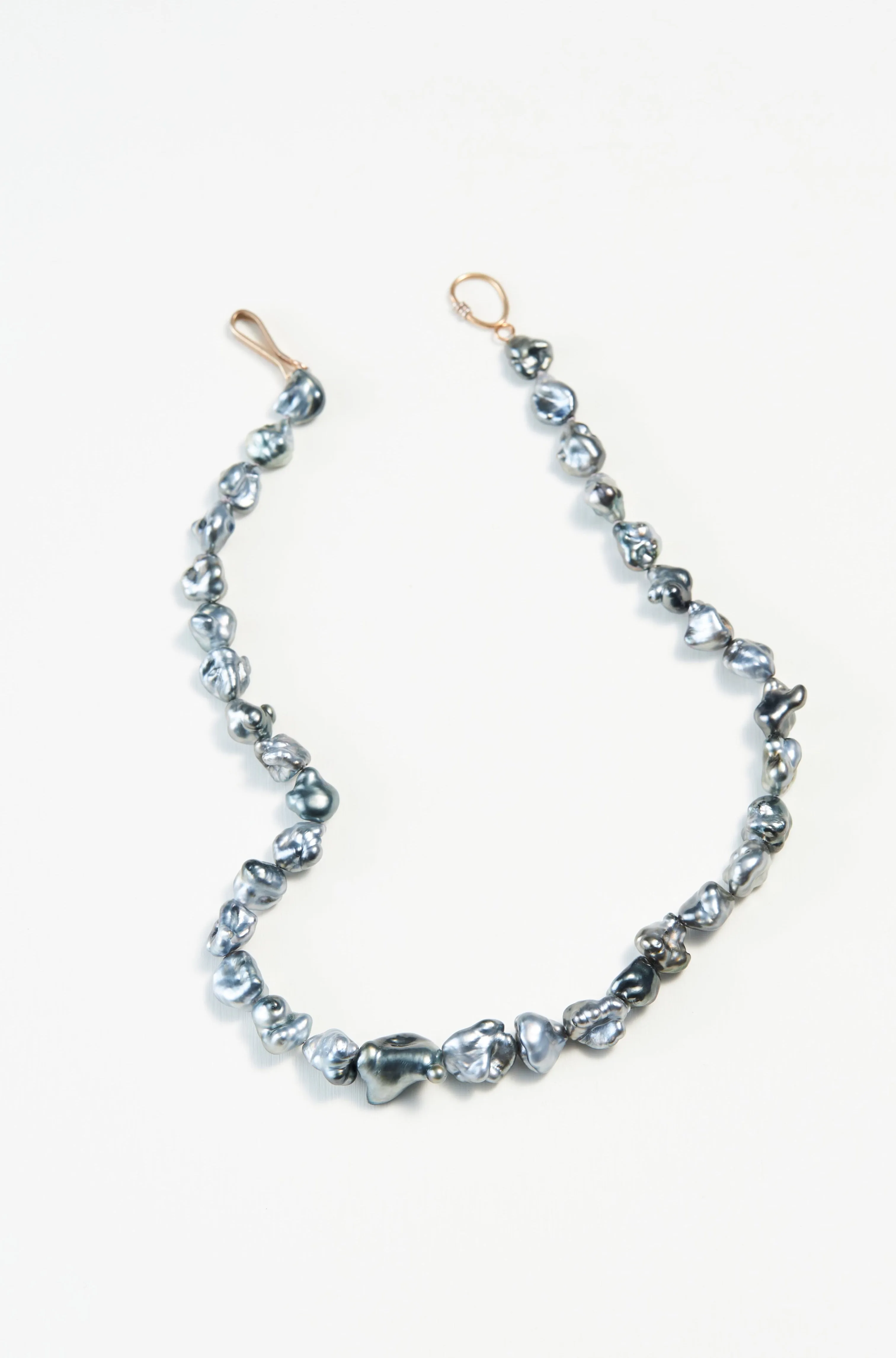 Large Tahitian Keshi Pearl Necklace