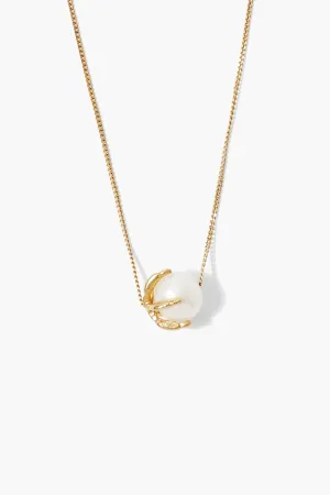 Lark Necklace White Pearl
