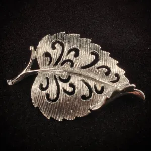 Late 50s/ Early 60s Gerry's Silver Leaf Brooch