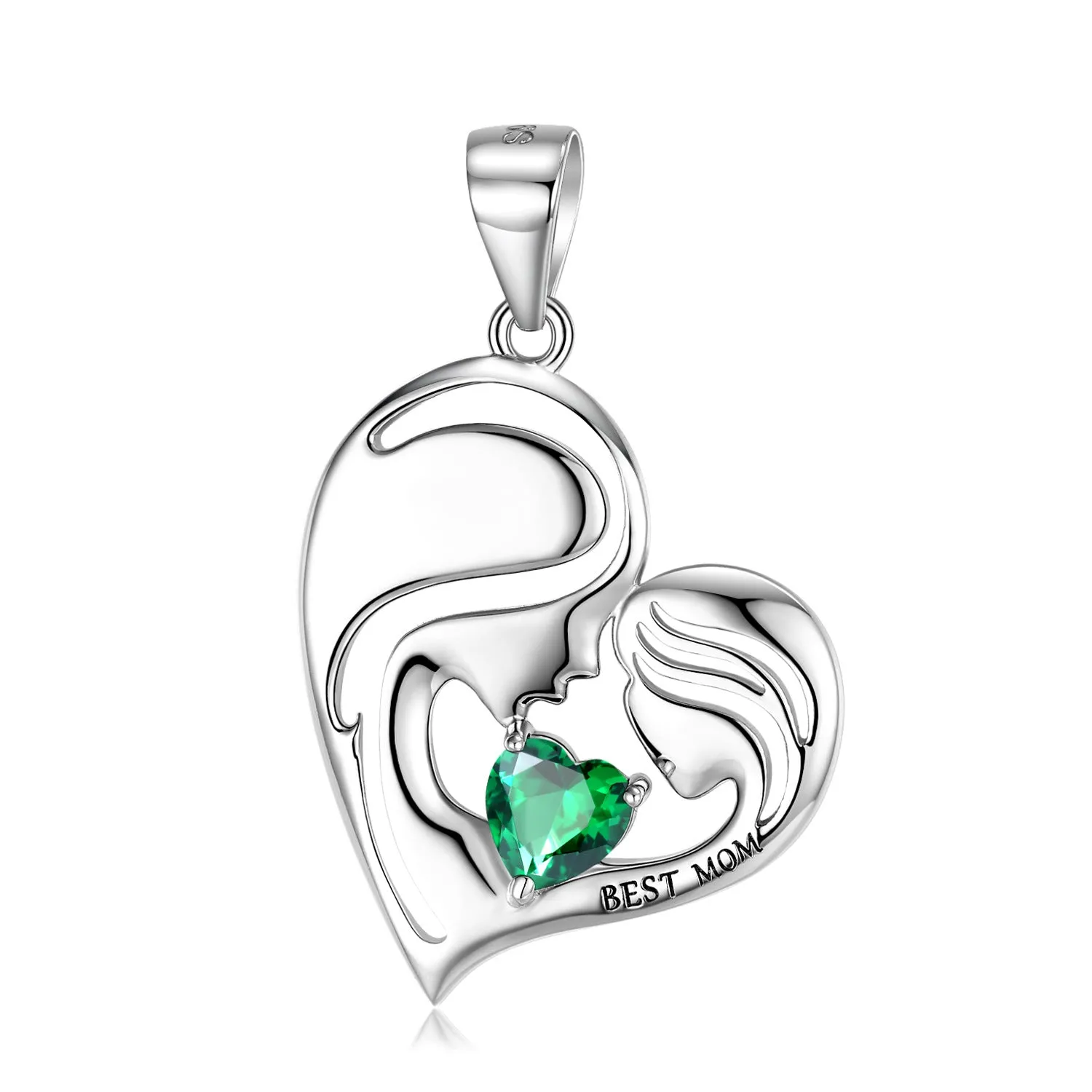Luna S925 Silver Best Mom Necklace and Pendant