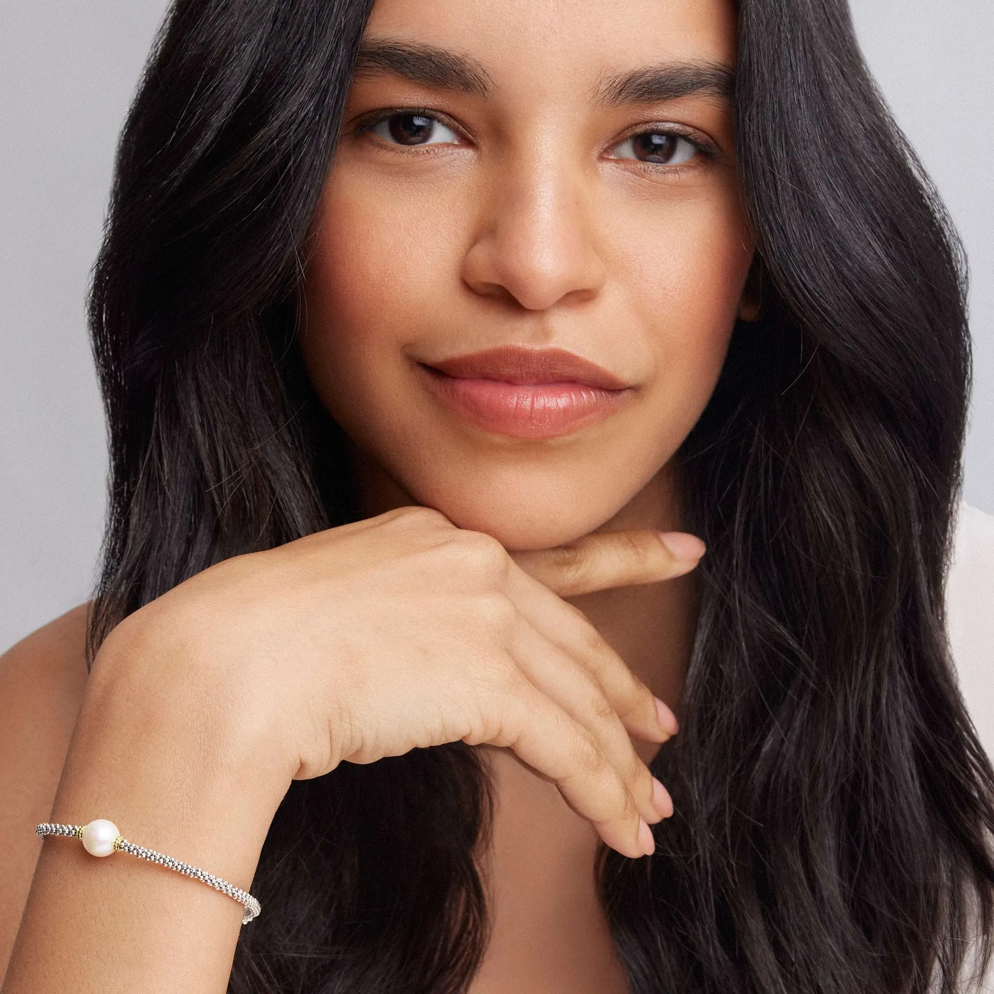 Luna Single Pearl Caviar Bracelet | 3mm