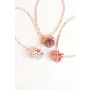 Maeli Rose Pearl Pom Necklace