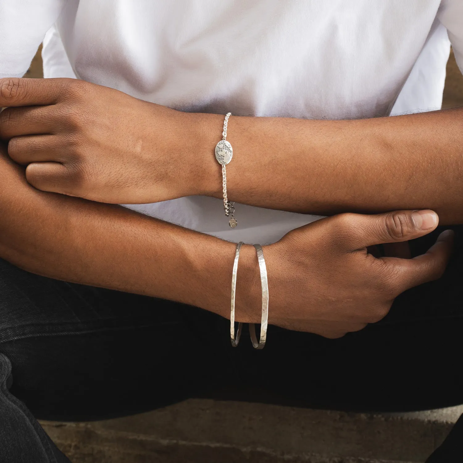 Men's One World Talisman Chain Bracelet