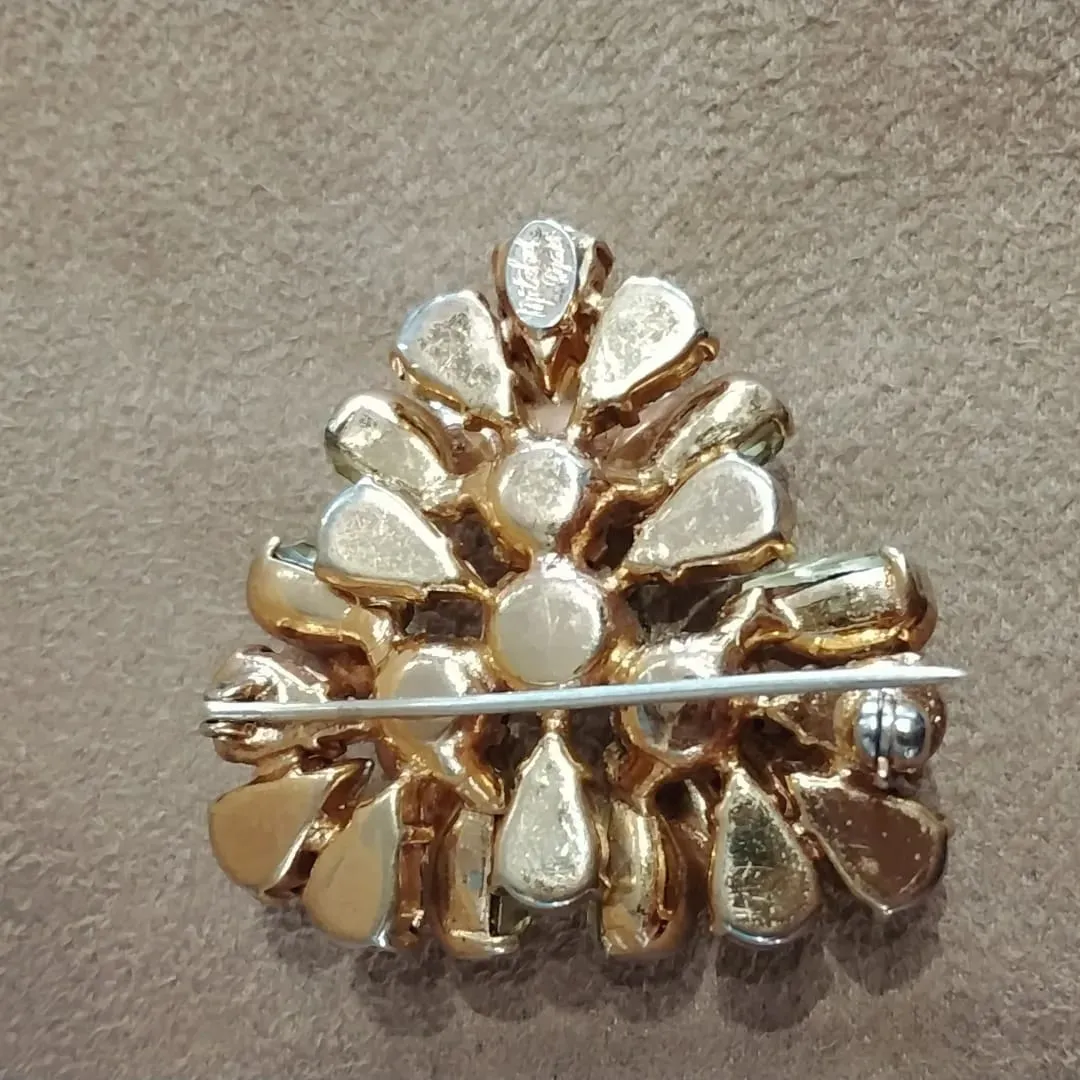 Mitchel Maer Vintage pale yellow brooch