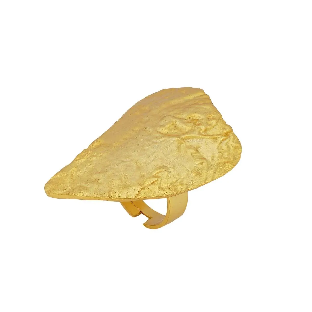 Molten Glam Goldtone Statement Ring
