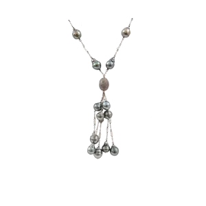 Moonstone And Tahitian Pearl Necklace