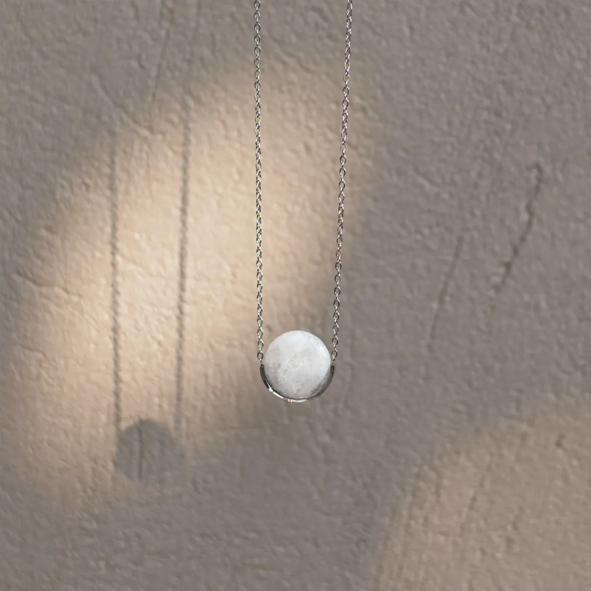 Moonstone Necklace (Round)